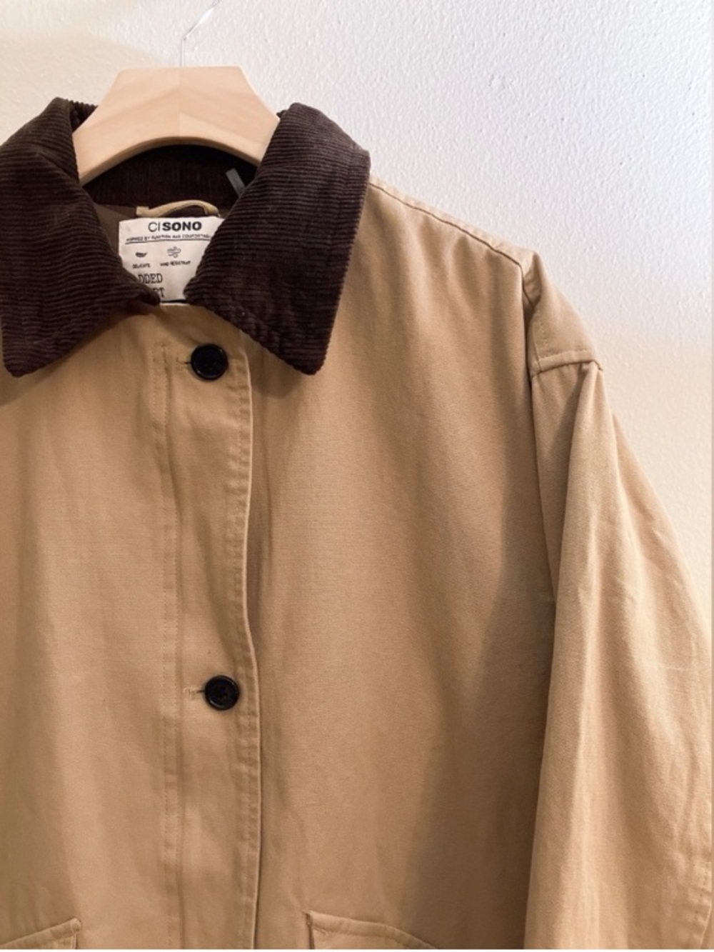 Ci-Sono Canvas Button-Down Utility Barn Jacket Spring Oversized XS/Medium - Picture 5 of 15